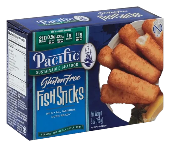 Frozen Fish Sticks Boxes