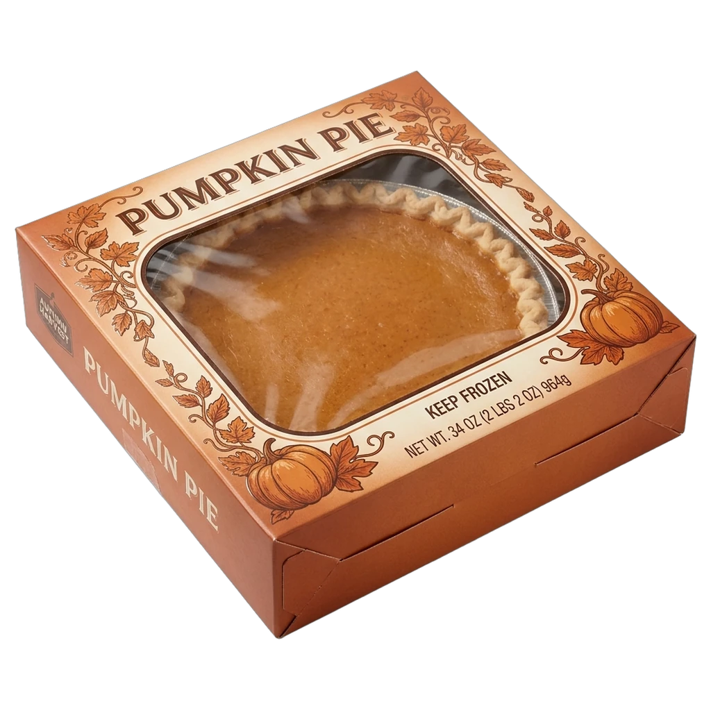Frozen Pumpkin Pie Boxes