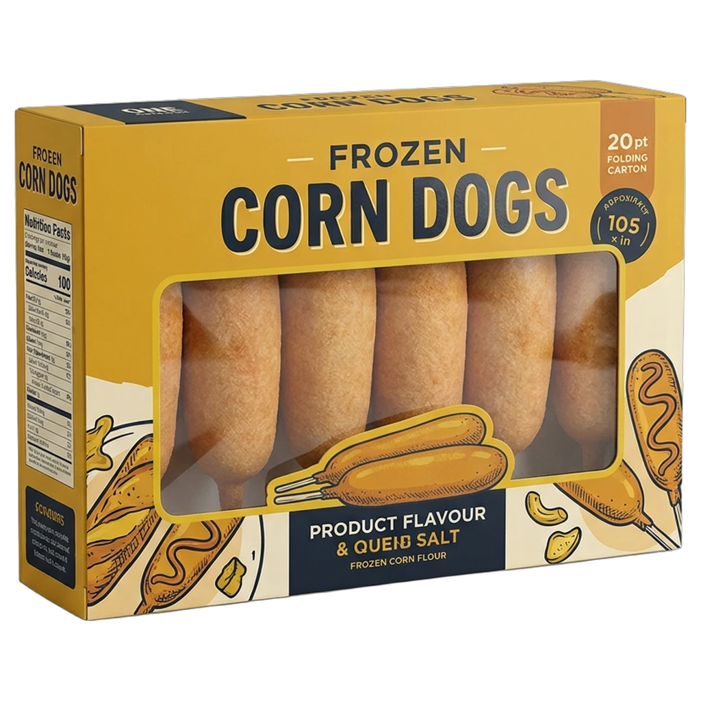 Frozen Corn Dogs Boxes